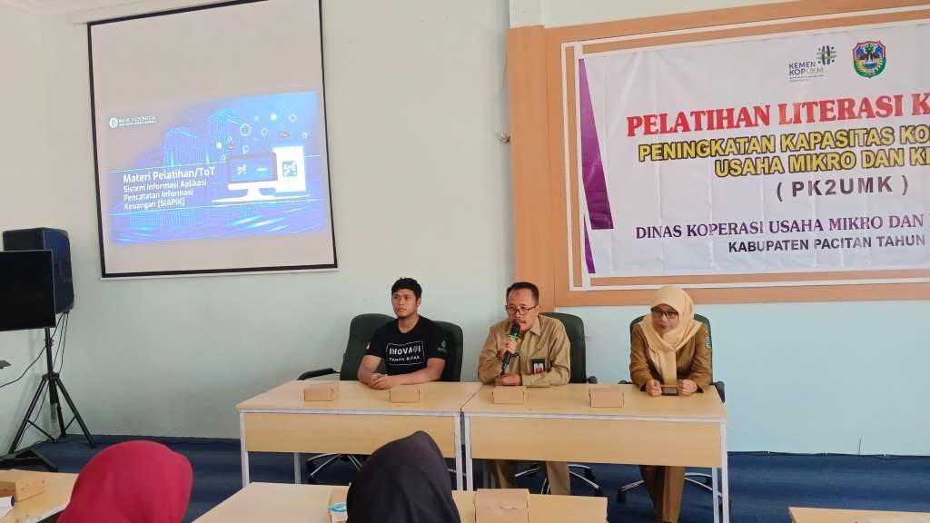 Dorong UMKM Berkembang, PLUT Pacitan Gelar Pelatihan Literasi Keuangan
