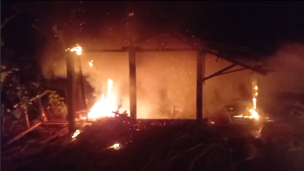 Gudang Kayu Milik Warga Ponggok Pacitan Ludes Dilalap&nbsp;Api